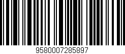 Código de barras (EAN, GTIN, SKU, ISBN): '9580007285897'