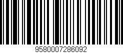 Código de barras (EAN, GTIN, SKU, ISBN): '9580007286092'