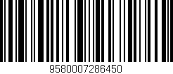 Código de barras (EAN, GTIN, SKU, ISBN): '9580007286450'