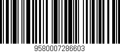 Código de barras (EAN, GTIN, SKU, ISBN): '9580007286603'