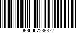 Código de barras (EAN, GTIN, SKU, ISBN): '9580007286672'
