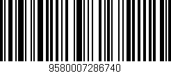 Código de barras (EAN, GTIN, SKU, ISBN): '9580007286740'