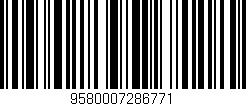 Código de barras (EAN, GTIN, SKU, ISBN): '9580007286771'