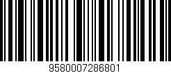 Código de barras (EAN, GTIN, SKU, ISBN): '9580007286801'