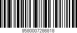 Código de barras (EAN, GTIN, SKU, ISBN): '9580007286818'