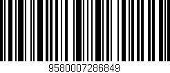 Código de barras (EAN, GTIN, SKU, ISBN): '9580007286849'
