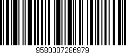 Código de barras (EAN, GTIN, SKU, ISBN): '9580007286979'