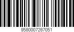 Código de barras (EAN, GTIN, SKU, ISBN): '9580007287051'