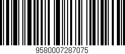 Código de barras (EAN, GTIN, SKU, ISBN): '9580007287075'