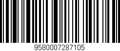 Código de barras (EAN, GTIN, SKU, ISBN): '9580007287105'
