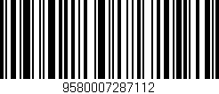 Código de barras (EAN, GTIN, SKU, ISBN): '9580007287112'