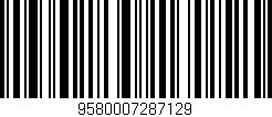 Código de barras (EAN, GTIN, SKU, ISBN): '9580007287129'