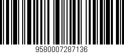 Código de barras (EAN, GTIN, SKU, ISBN): '9580007287136'