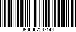 Código de barras (EAN, GTIN, SKU, ISBN): '9580007287143'