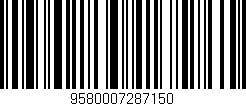 Código de barras (EAN, GTIN, SKU, ISBN): '9580007287150'