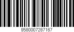 Código de barras (EAN, GTIN, SKU, ISBN): '9580007287167'
