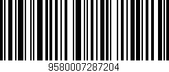 Código de barras (EAN, GTIN, SKU, ISBN): '9580007287204'