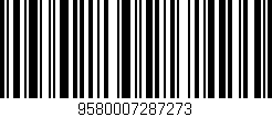 Código de barras (EAN, GTIN, SKU, ISBN): '9580007287273'