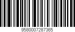 Código de barras (EAN, GTIN, SKU, ISBN): '9580007287365'