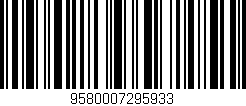 Código de barras (EAN, GTIN, SKU, ISBN): '9580007295933'