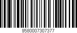 Código de barras (EAN, GTIN, SKU, ISBN): '9580007307377'