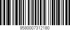 Código de barras (EAN, GTIN, SKU, ISBN): '9580007312180'