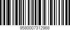 Código de barras (EAN, GTIN, SKU, ISBN): '9580007312968'