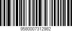 Código de barras (EAN, GTIN, SKU, ISBN): '9580007312982'