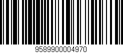 Código de barras (EAN, GTIN, SKU, ISBN): '9589900004970'