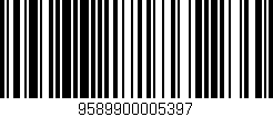 Código de barras (EAN, GTIN, SKU, ISBN): '9589900005397'