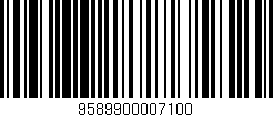 Código de barras (EAN, GTIN, SKU, ISBN): '9589900007100'