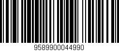 Código de barras (EAN, GTIN, SKU, ISBN): '9589900044990'