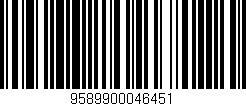 Código de barras (EAN, GTIN, SKU, ISBN): '9589900046451'