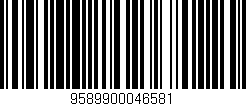 Código de barras (EAN, GTIN, SKU, ISBN): '9589900046581'