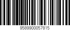 Código de barras (EAN, GTIN, SKU, ISBN): '9589900057815'