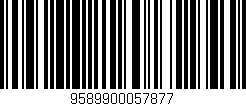 Código de barras (EAN, GTIN, SKU, ISBN): '9589900057877'