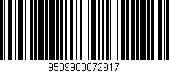 Código de barras (EAN, GTIN, SKU, ISBN): '9589900072917'