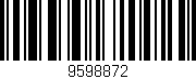 Código de barras (EAN, GTIN, SKU, ISBN): '9598872'