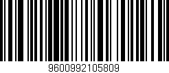 Código de barras (EAN, GTIN, SKU, ISBN): '9600992105809'