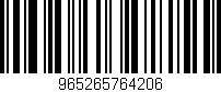 Código de barras (EAN, GTIN, SKU, ISBN): '965265764206'