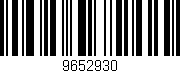 Código de barras (EAN, GTIN, SKU, ISBN): '9652930'