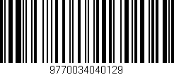 Código de barras (EAN, GTIN, SKU, ISBN): '9770034040129'