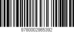 Código de barras (EAN, GTIN, SKU, ISBN): '9780002965392'