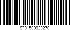 Código de barras (EAN, GTIN, SKU, ISBN): '9781500928278'