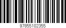 Código de barras (EAN, GTIN, SKU, ISBN): '97855102355'