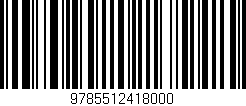 Código de barras (EAN, GTIN, SKU, ISBN): '9785512418000'