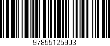 Código de barras (EAN, GTIN, SKU, ISBN): '97855125903'