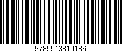 Código de barras (EAN, GTIN, SKU, ISBN): '9785513810186'