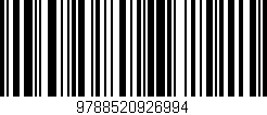 Código de barras (EAN, GTIN, SKU, ISBN): '9788520926994'