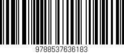 Código de barras (EAN, GTIN, SKU, ISBN): '9788537636183'